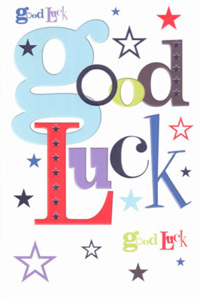This luck-themed card, full of personality and charm, channels the friendly, uplifting spirit of the Longford community into every visual detail. Long, pastel blue letters intermingle with elegant black, joyful pops of red, and grounding moss green, all neatly balanced against a pure white backdrop reminiscent of a spring sky over Longford Village Green. Scattered stars, rendered in gradients of navy, lilac, lemon, and dusk-indigos, bring a sense of joyful movement, as if dreams are swirling gently above the card. The tactile satisfaction of the card's smooth, substantial finish brings to mind the familiar touch of fresh foliage and paper wrapping from Florist Longford, echoing a tradition of quality and care. The playful collision of font styles feels as spontaneous and warm as laughter shared along High Street, and the open space around each character gives the encouraging message room to breathe. Crafted for milestones-from school achievements to new beginnings in life-this card resonates with genuine support and friendly energy, offering a little talisman of hope for anyone embarking on a fresh chapter here in Longford.